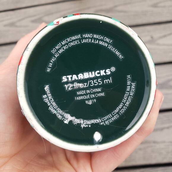 Starbucks 2019 Holiday Ceramic Confetti Tumbler - Picture 6 of 6